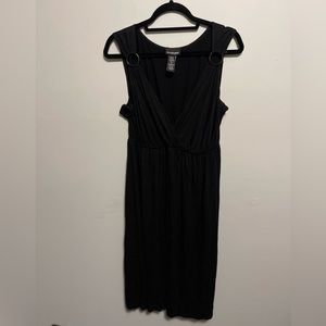 Layne Bryant Black Dress with Deep V Neck